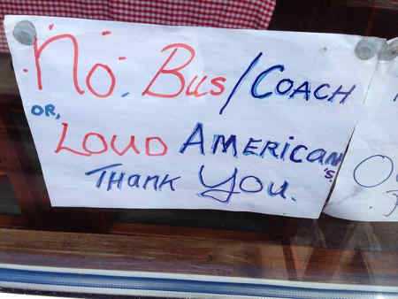No loud Americans
