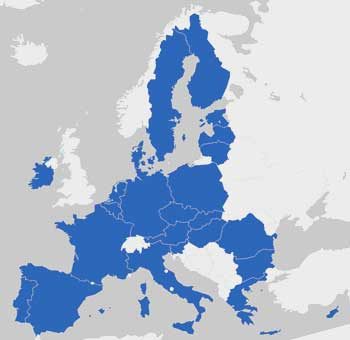 Map of the new EU